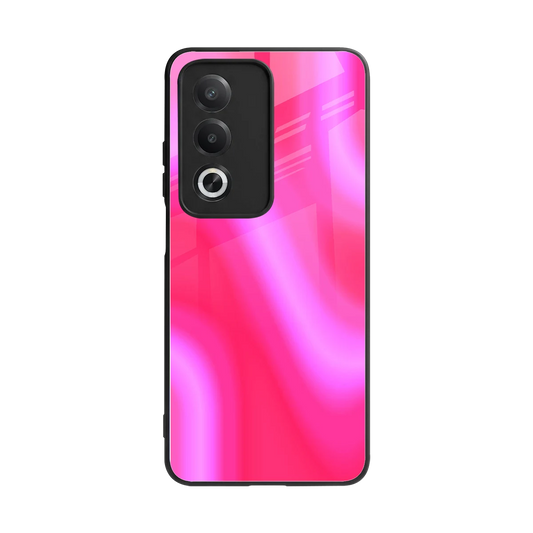 Blush Flow back phone cover | glass case for oppo a3 pro