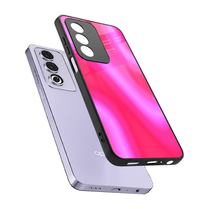 Blush Flow sleek oppo a3 pro cover with tempered glass back and TPU edges