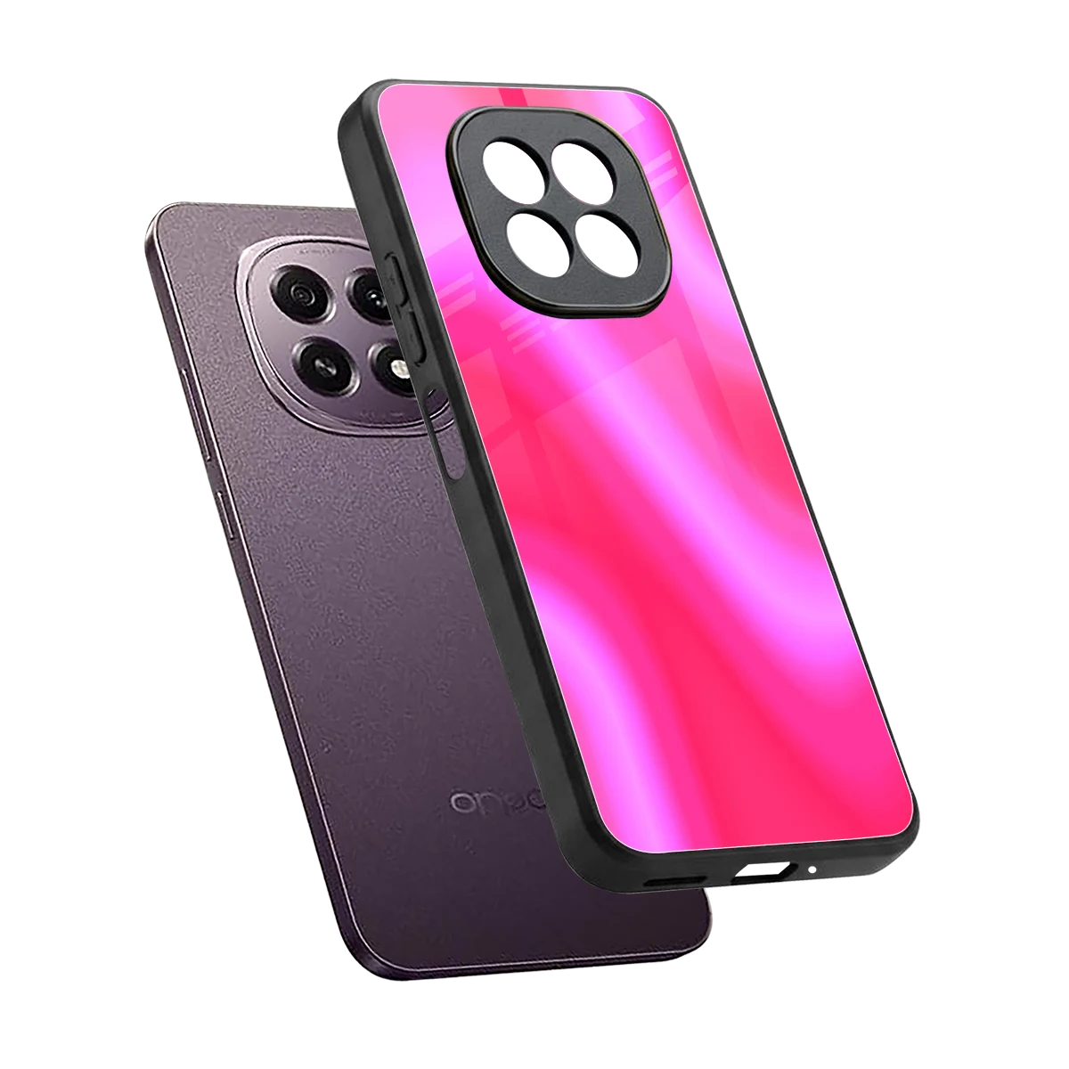 Blush Flow sleek oppo f29 5g cover with tempered glass back and TPU edges