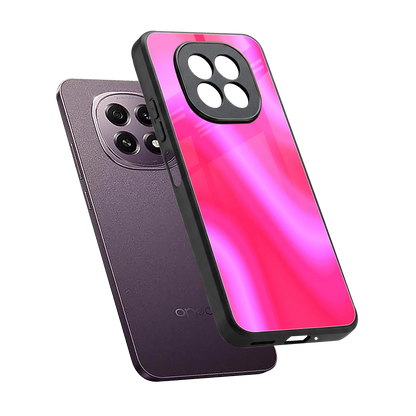 Blush Flow sleek oppo f29 5g cover with tempered glass back and TPU edges