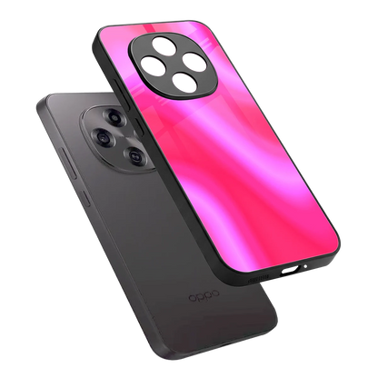 Blush Flow sleek oppo f31 pro 5g cover with tempered glass back and TPU edges