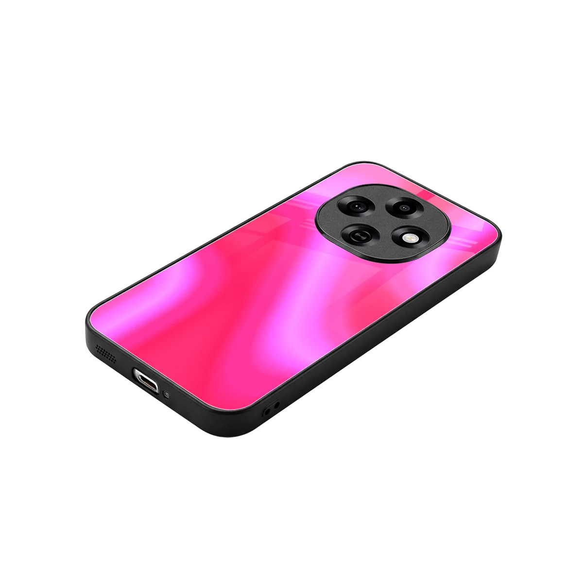 Blush Flow stylish phone case for oppo f31 pro 5g | glossy glass and slim fit