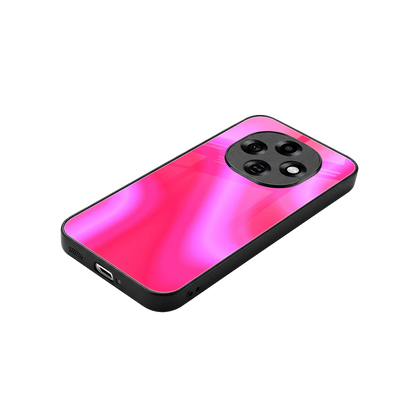 Blush Flow stylish phone case for oppo f31 pro 5g | glossy glass and slim fit