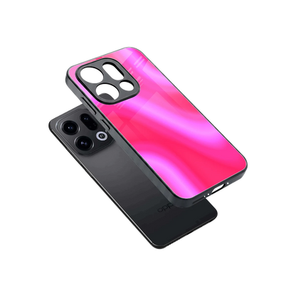 Blush Flow sleek oppo find x9 cover with tempered glass back and TPU edges
