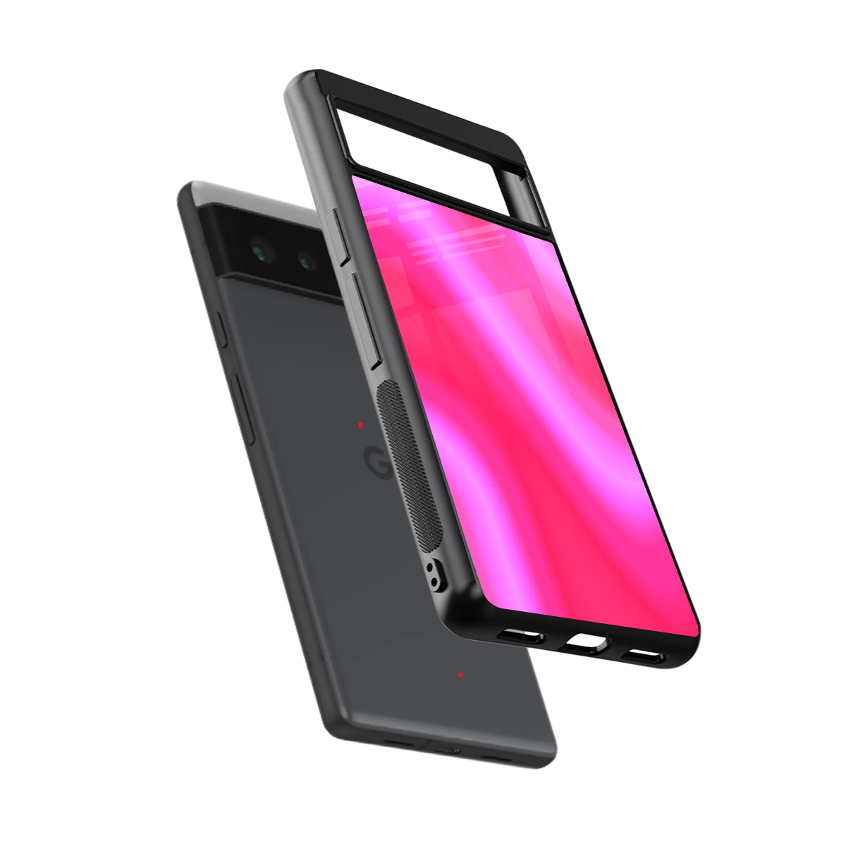 Blush Flow sleek google pixel 6 cover with tempered glass back and TPU edges