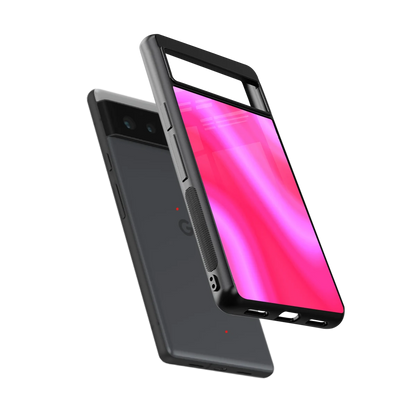 Blush Flow sleek google pixel 6 cover with tempered glass back and TPU edges