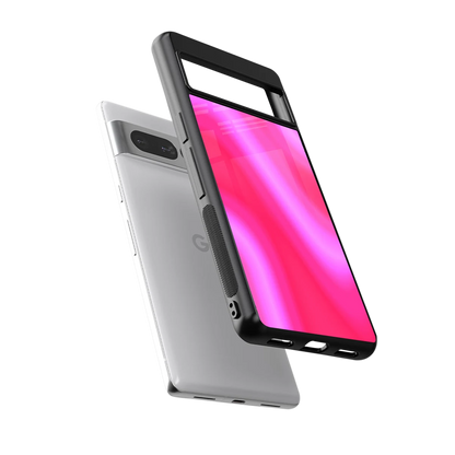 Blush Flow sleek google pixel 7 pro cover with tempered glass back and TPU edges
