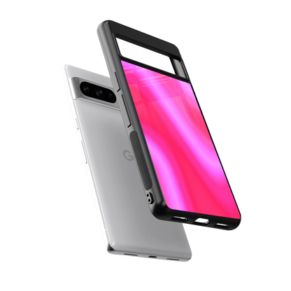 Blush Flow sleek google pixel 8 pro cover with tempered glass back and TPU edges
