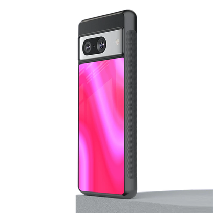 Blush Flow stylish phone case for google pixel 8 | glossy glass and slim fit
