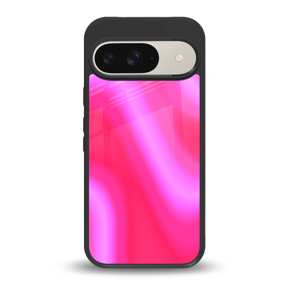 Blush Flow back phone cover | glass case for google pixel 9