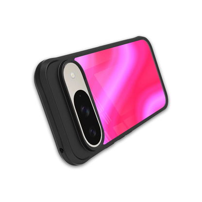 Blush Flow stylish phone case for google pixel 9 | glossy glass and slim fit