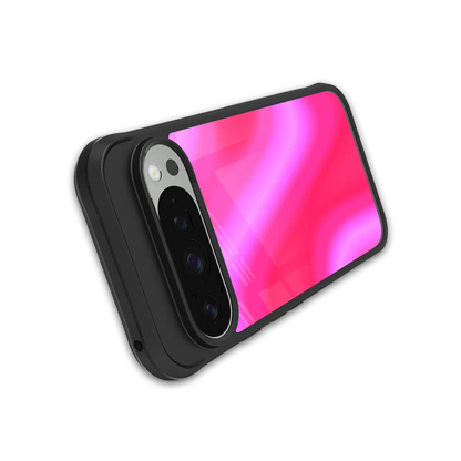Blush Flow stylish phone case for google pixel 9 pro | glossy glass and slim fit