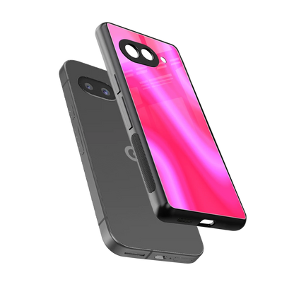 Blush Flow sleek google pixel 10a cover with tempered glass back and TPU edges