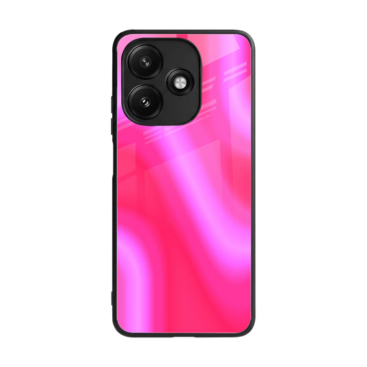 Blush Flow back phone cover | glass case for redmi 12 5g