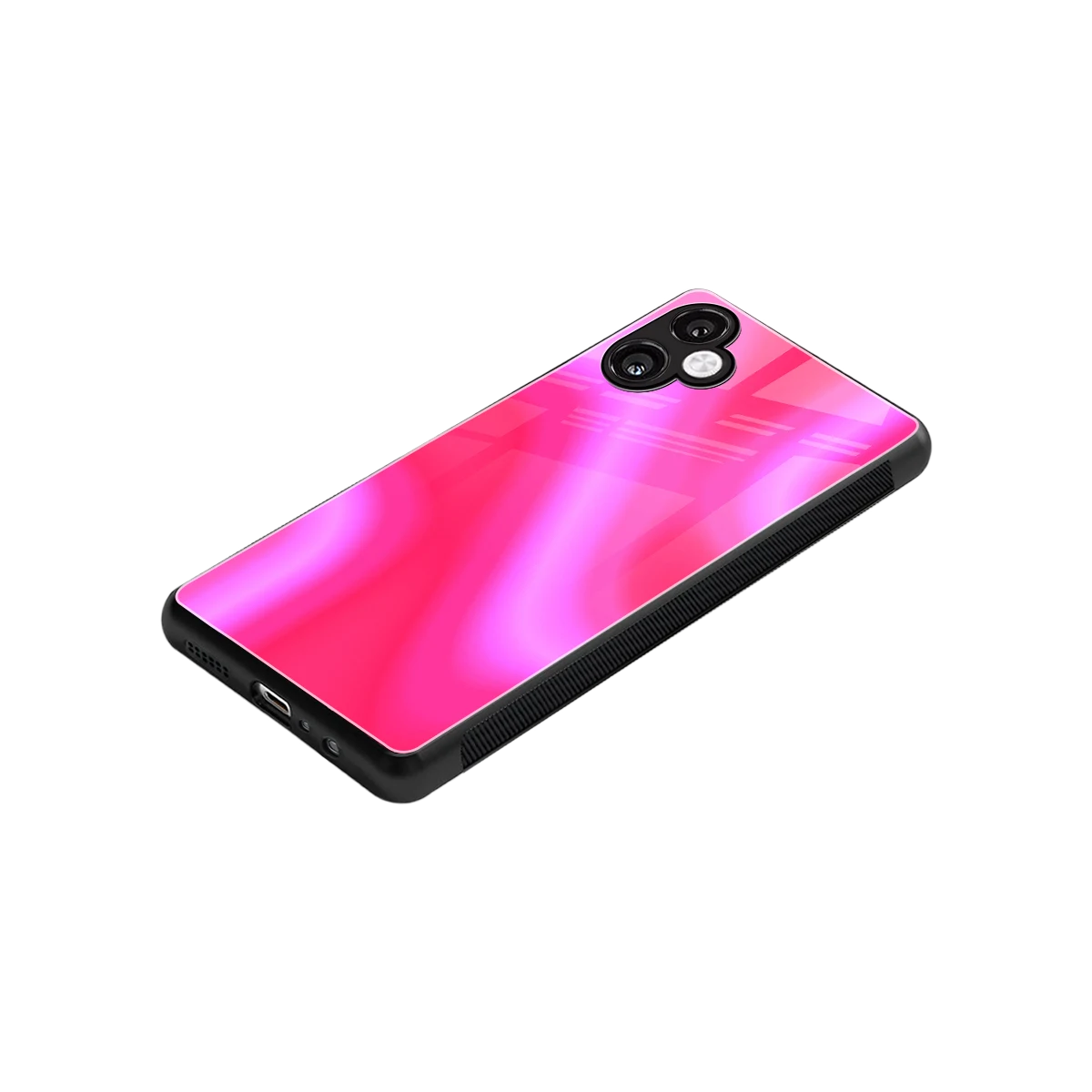Blush Flow stylish phone case for samsung galaxy a06 5g | glossy glass and slim fit