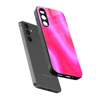 Blush Flow sleek samsung galaxy m34 5g cover with tempered glass back and TPU edges