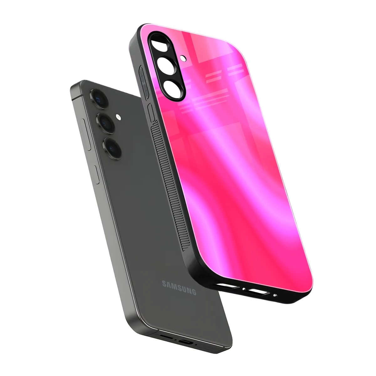 Blush Flow sleek samsung galaxy a14 5g cover with tempered glass back and TPU edges