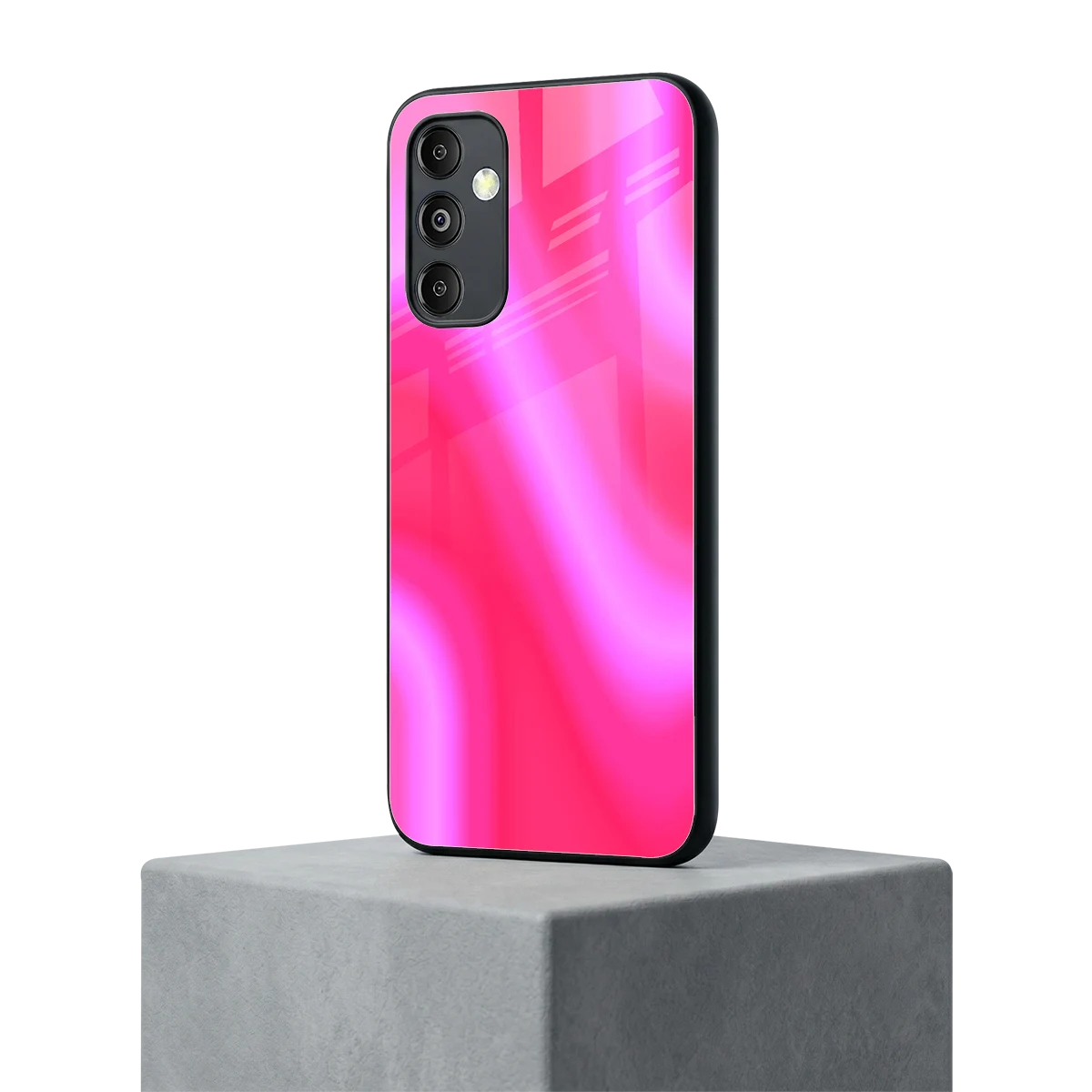 Blush Flow samsung galaxy m14 5g mobile cover | shockproof glass phone case