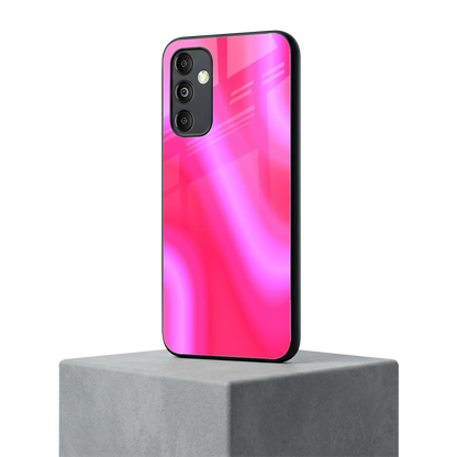 Blush Flow samsung galaxy m14 5g mobile cover | shockproof glass phone case