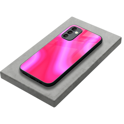 Blush Flow stylish phone case for samsung galaxy m14 5g | glossy glass and slim fit
