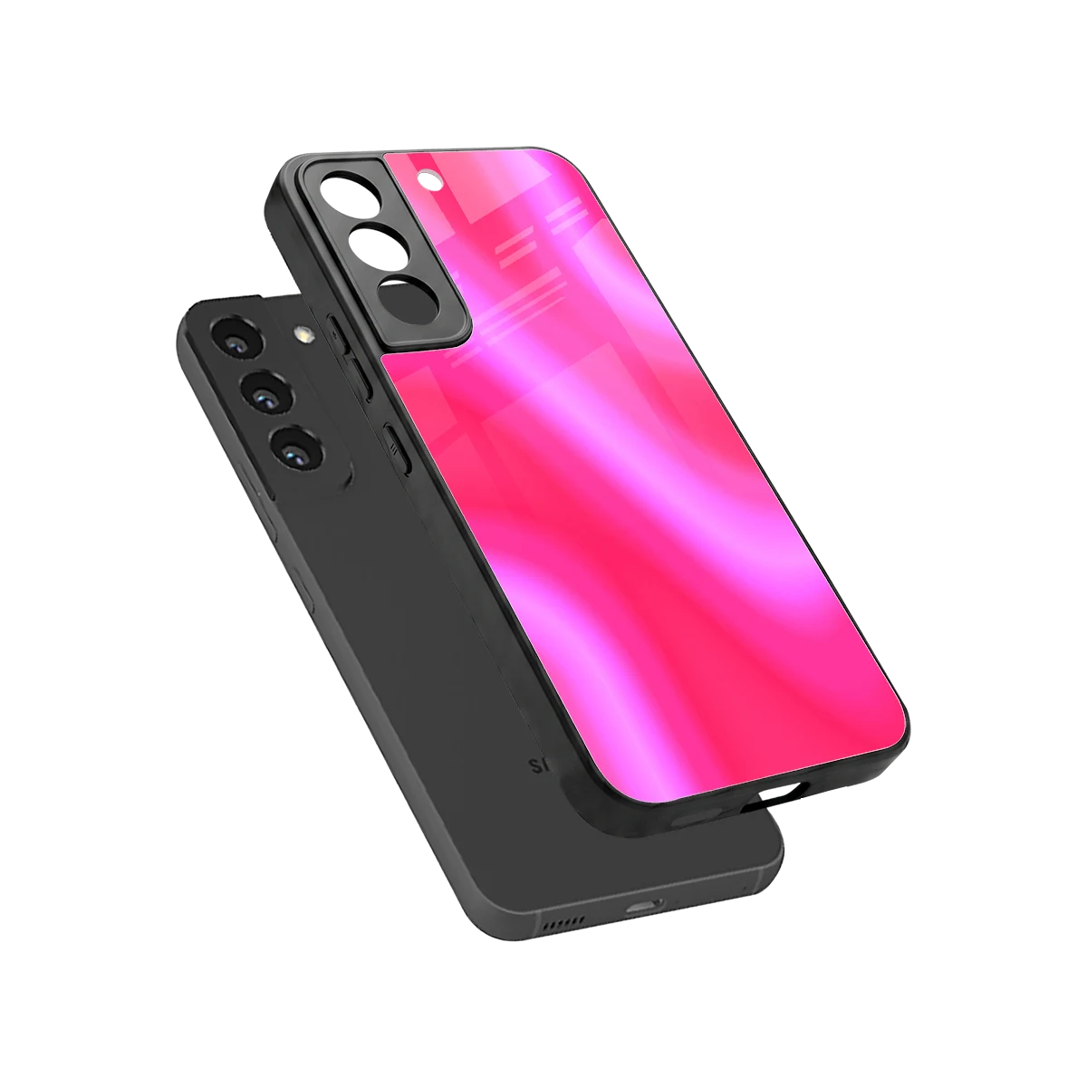 Blush Flow sleek samsung galaxy s22 cover with tempered glass back and TPU edges