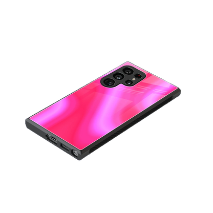 Blush Flow stylish phone case for samsung galaxy s23 ultra | glossy glass and slim fit