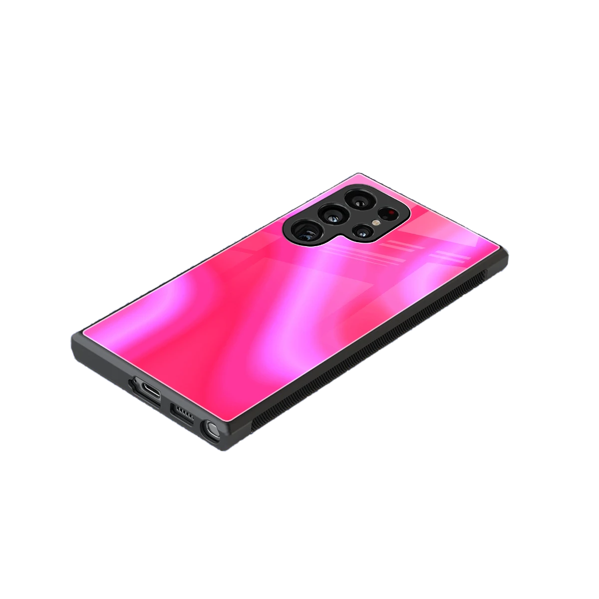 Blush Flow stylish phone case for samsung galaxy s24 ultra | glossy glass and slim fit