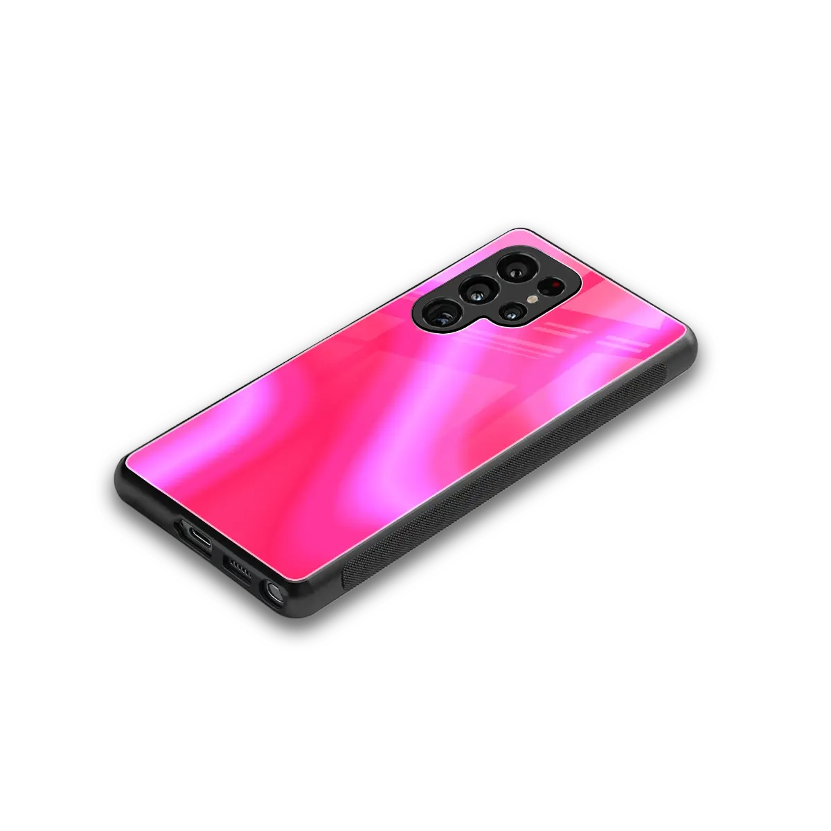 Blush Flow stylish phone case for samsung galaxy s25 ultra | glossy glass and slim fit