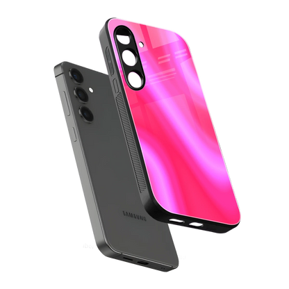 Blush Flow sleek samsung galaxy s25 cover with tempered glass back and TPU edges