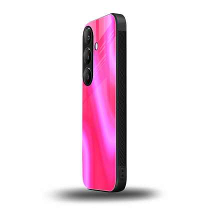 Blush Flow samsung galaxy s25 mobile cover | shockproof glass phone case