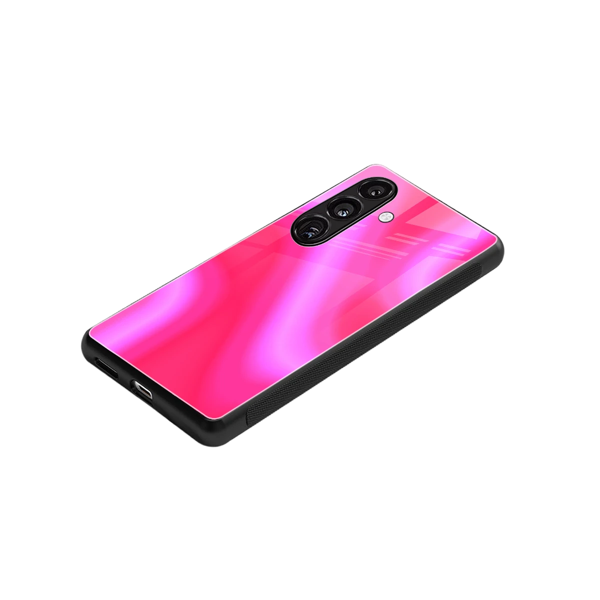 Blush Flow stylish phone case for samsung galaxy s25 | glossy glass and slim fit