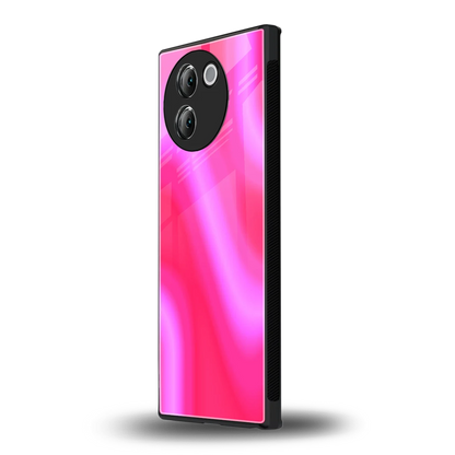 Blush Flow vivo v30e mobile cover | shockproof glass phone case