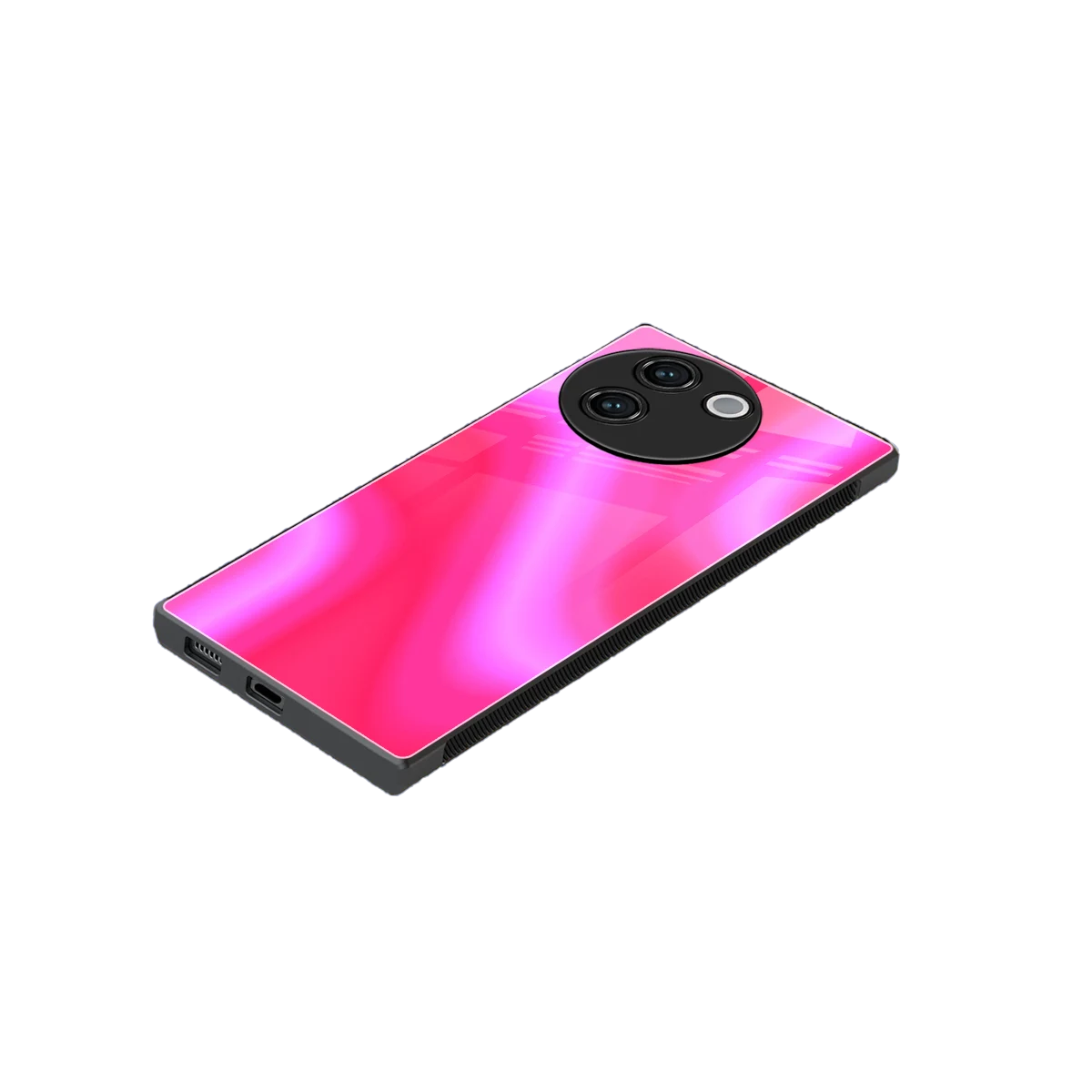 Blush Flow stylish phone case for vivo v30e | glossy glass and slim fit