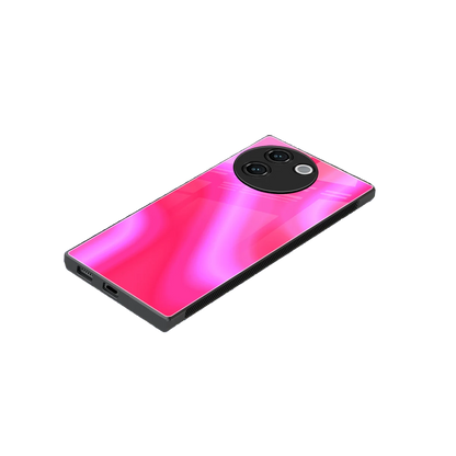 Blush Flow stylish phone case for vivo v30e | glossy glass and slim fit