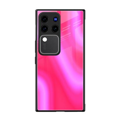 Blush Flow back phone cover | glass case forvivo v30 pro