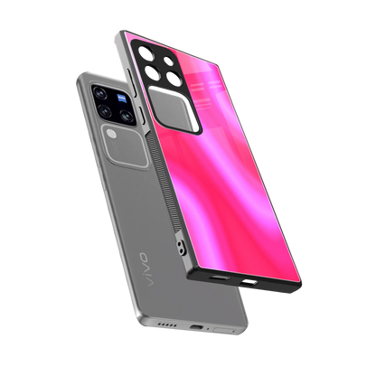 Blush Flow sleekvivo v30 pro cover with tempered glass back and TPU edges