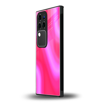 Blush Flowvivo v30 pro mobile cover | shockproof glass phone case