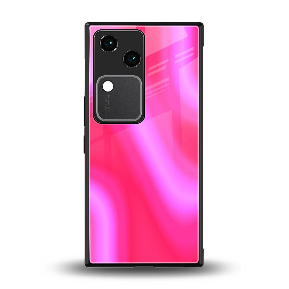 Blush Flow back phone cover | glass case for vivo v30