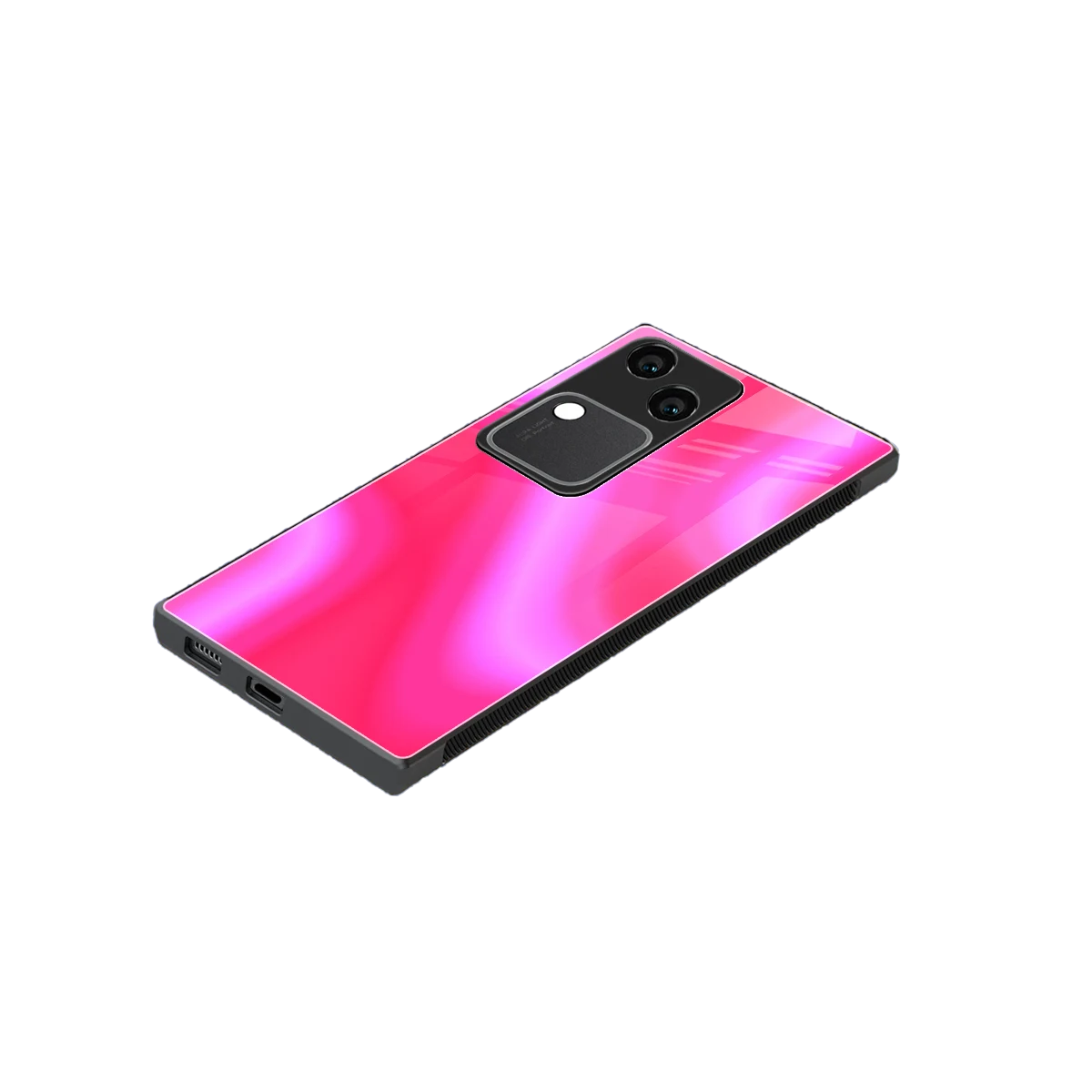 Blush Flow stylish phone case for vivo v30 | glossy glass and slim fit