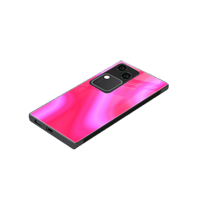 Blush Flow stylish phone case for vivo v30 | glossy glass and slim fit