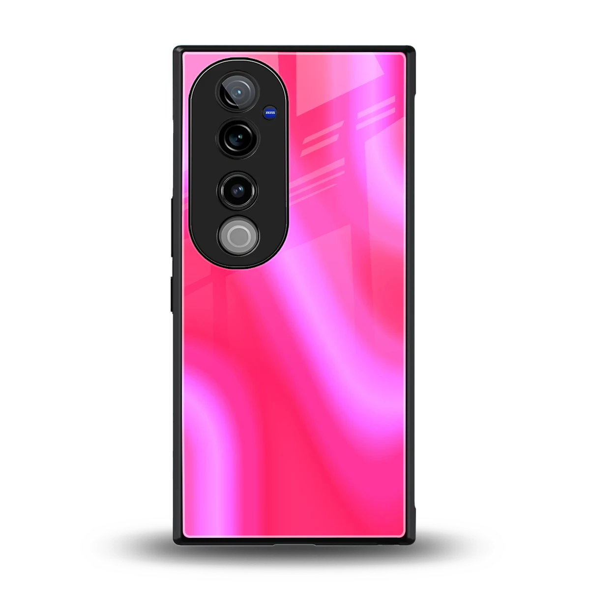Blush Flow back phone cover | glass case for vivo v40 pro