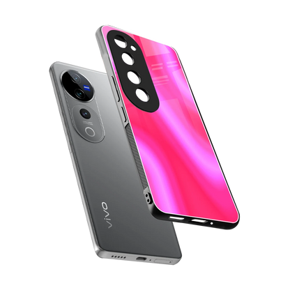 Blush Flow sleek vivo v40 pro cover with tempered glass back and TPU edges