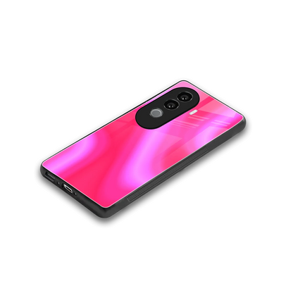 Blush Flow stylish phone case for vivo v40e | glossy glass and slim fit