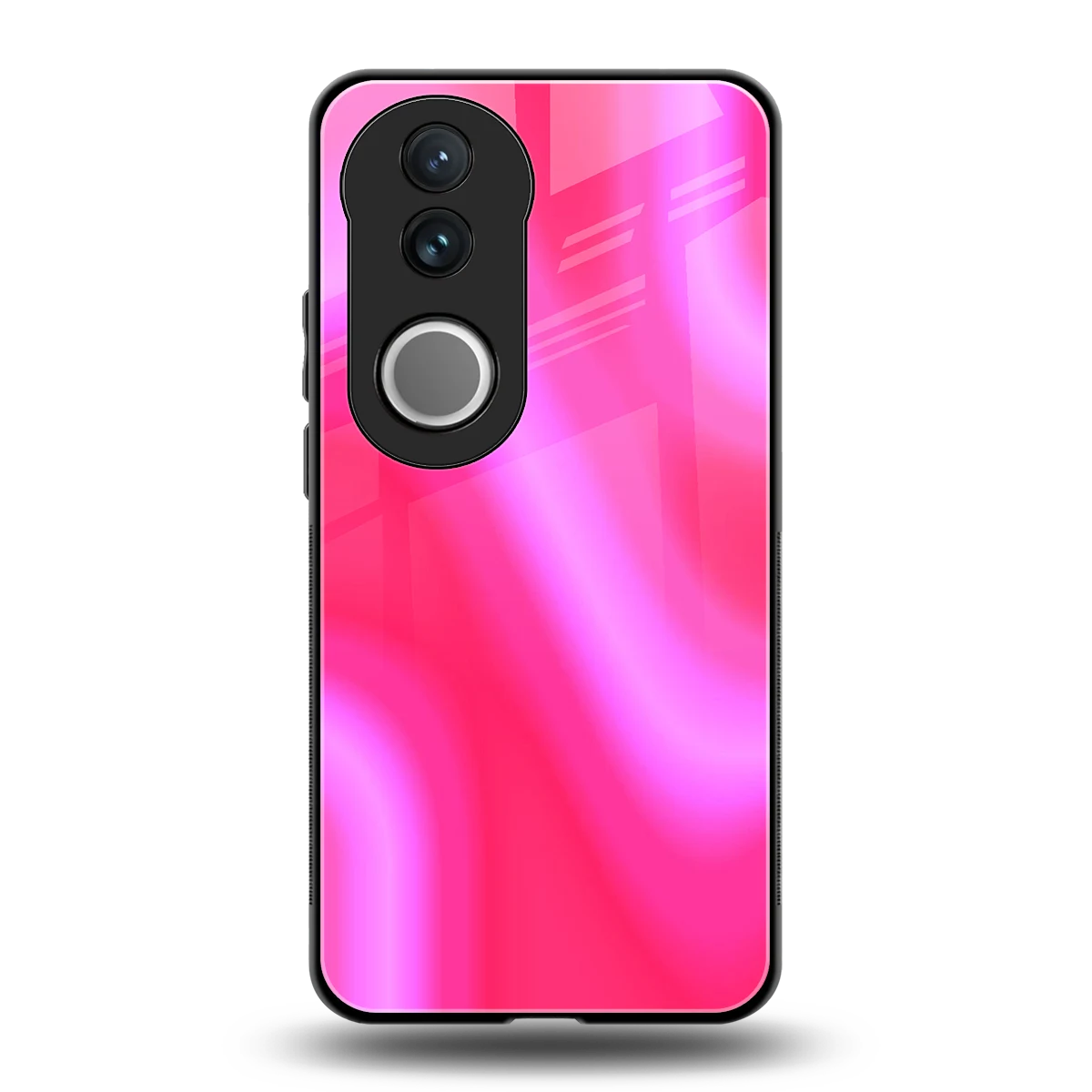 Blush Flow back phone cover | glass case for vivo v50