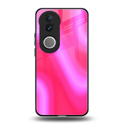 Blush Flow back phone cover | glass case for vivo v50