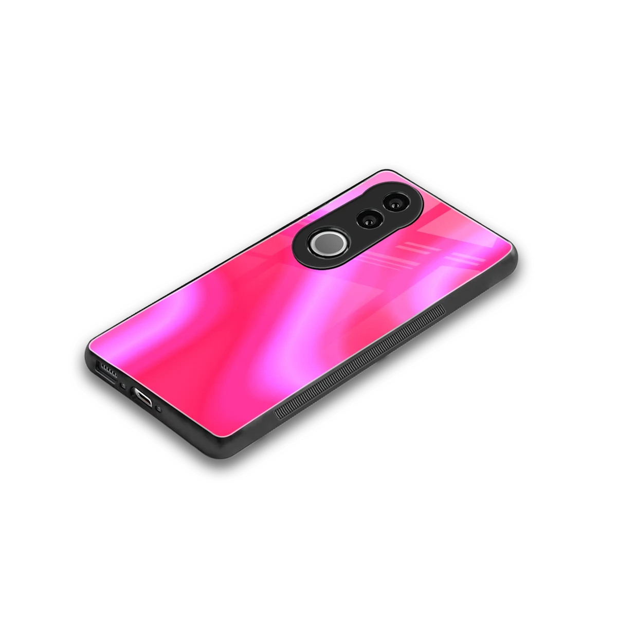 Blush Flow stylish phone case for vivo v50 | glossy glass and slim fit