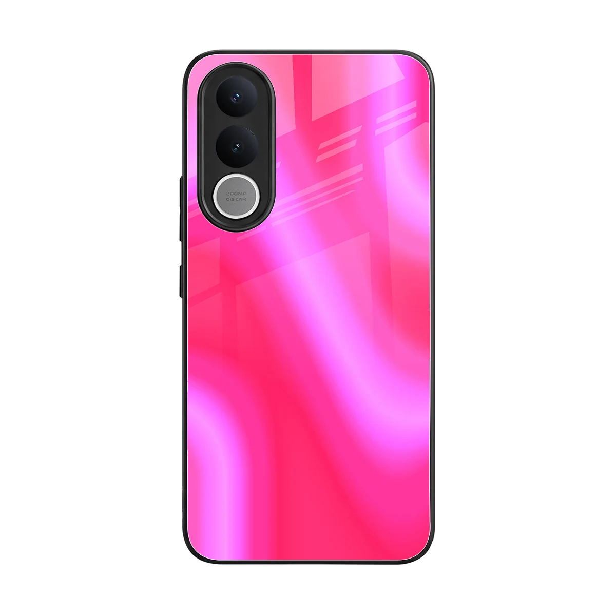Blush Flow back phone cover | glass case for vivo v70 fe