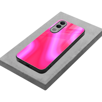 Blush Flow stylish phone case for vivo v70 fe | glossy glass and slim fit