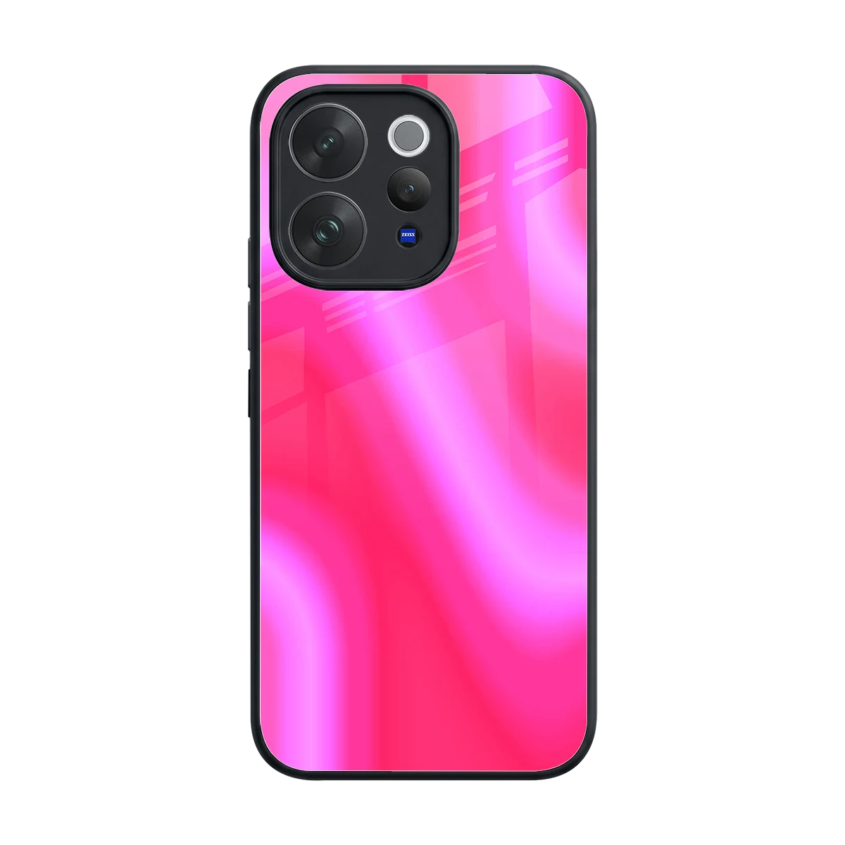 Blush Flow back phone cover | glass case for vivo v70