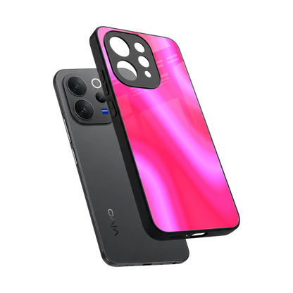 Blush Flow sleek vivo v70 elite cover with tempered glass back and TPU edges